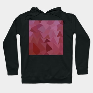 Antique Fuchsia Abstract Low Polygon Background Hoodie
